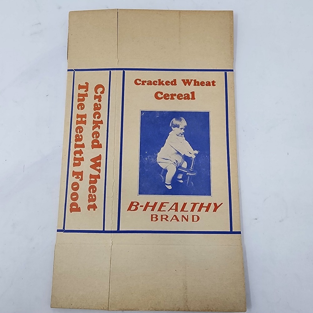 Vintage Dain-Tee‎ Cereal Box B-Healthy Brand Plymouth Food Products Connecticut